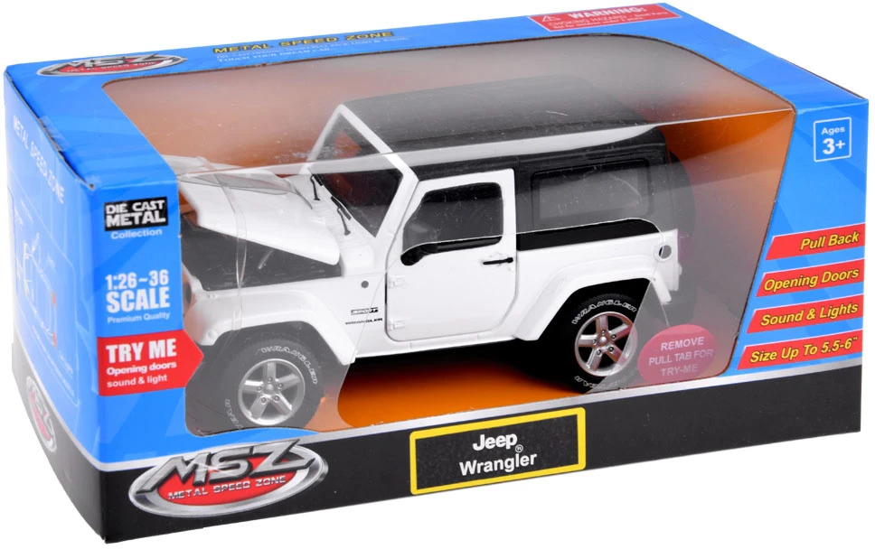 Jokomisiada Automobilis visureigis „Jeep Wrangler“ 1:32 ZA3751