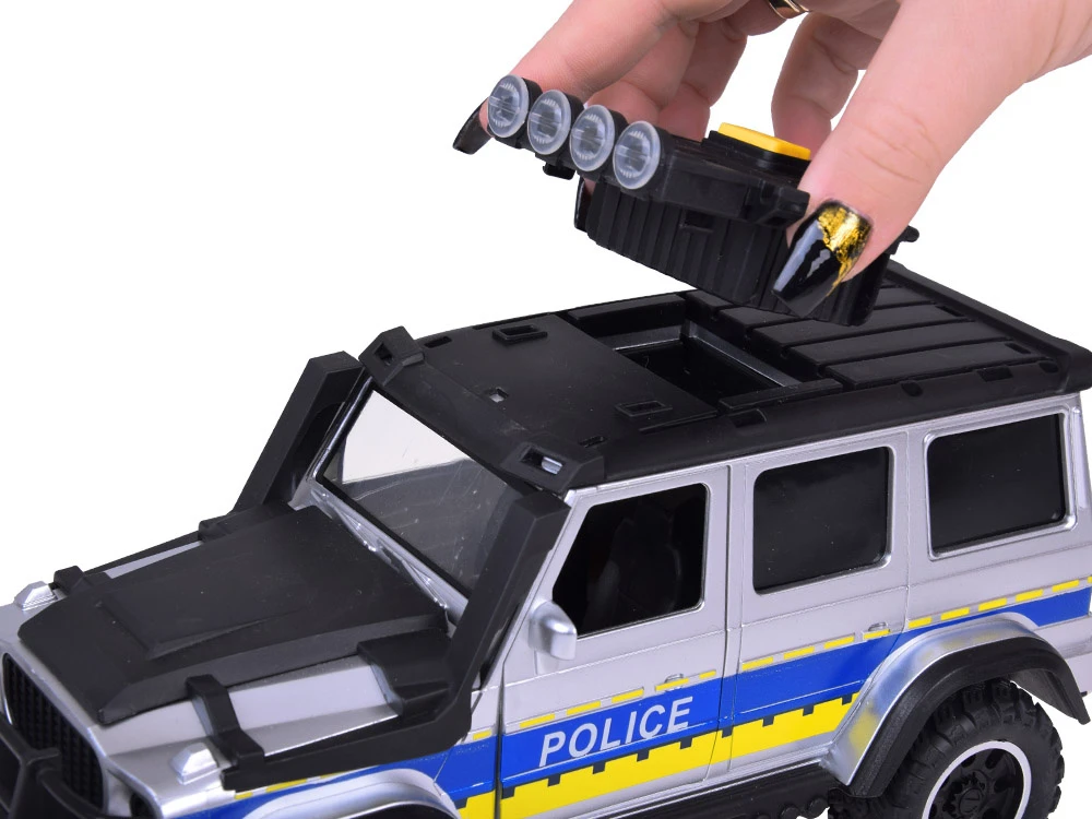 Jokomisiada Visureigis policijos automobilis su šviesos ir garso pavara ZA5410