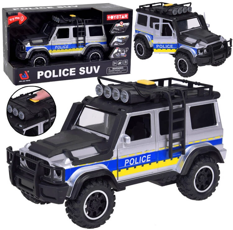 Jokomisiada Visureigis policijos automobilis su šviesos ir garso pavara ZA5410