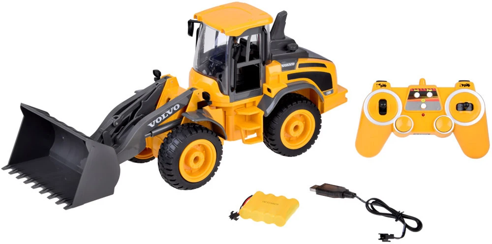 Jokomisiada VOLVO buldozeris 1:16 Nuotoliniu būdu valdomas judantis + šviesa + garsas RC0690