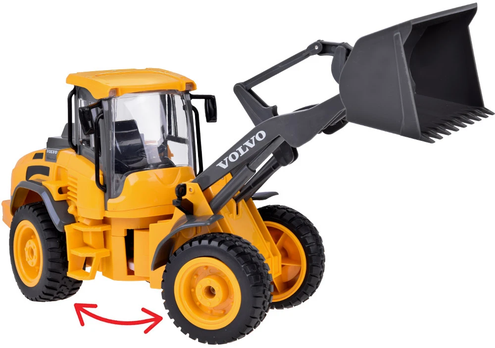 Jokomisiada VOLVO buldozeris 1:16 Nuotoliniu būdu valdomas judantis + šviesa + garsas RC0690