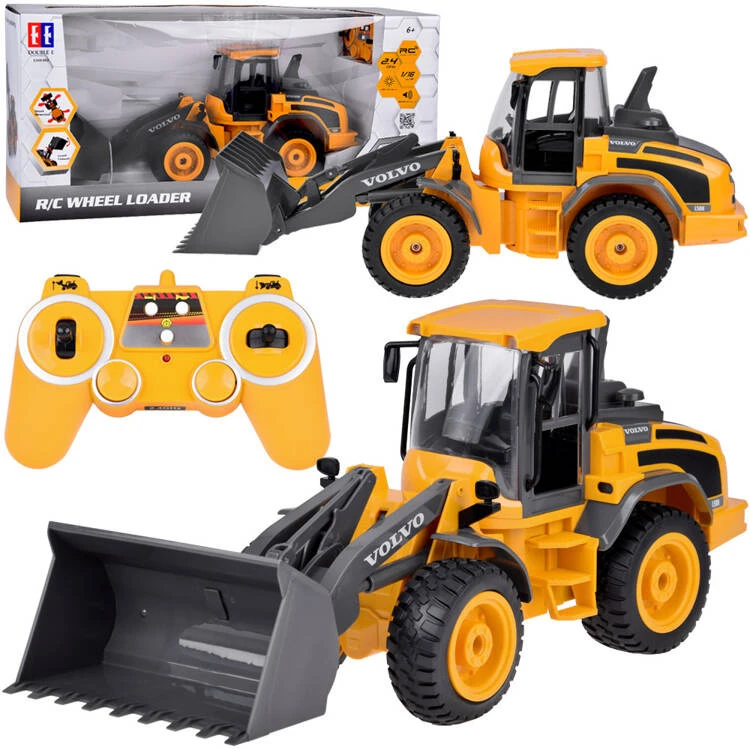 Jokomisiada VOLVO buldozeris 1:16 Nuotoliniu būdu valdomas judantis + šviesa + garsas RC0690