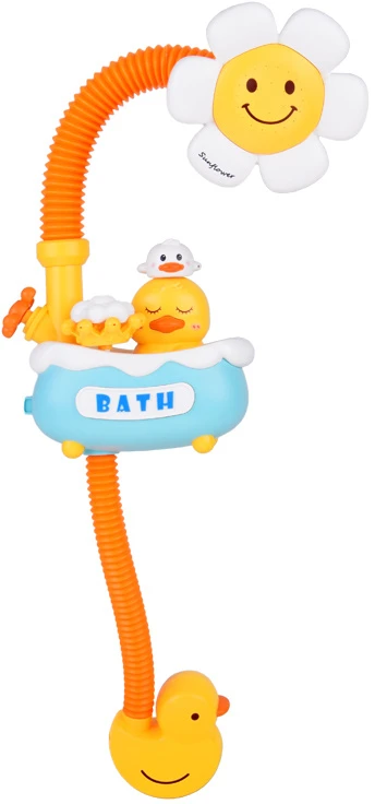 Jokomisiada Bath Shower Toy for Kids – Cute Flower & Duck ZA5928