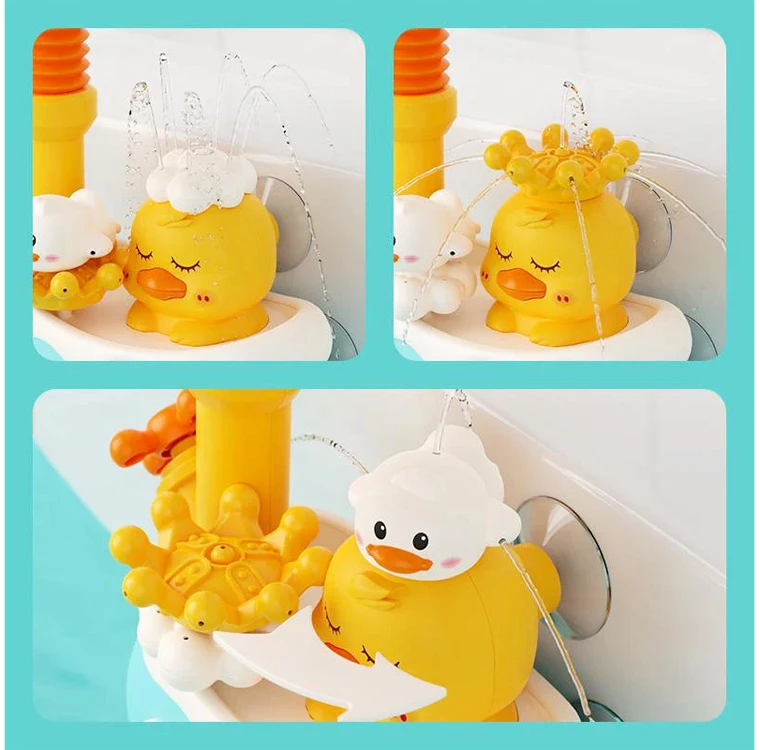 Jokomisiada Bath Shower Toy for Kids – Cute Flower & Duck ZA5928