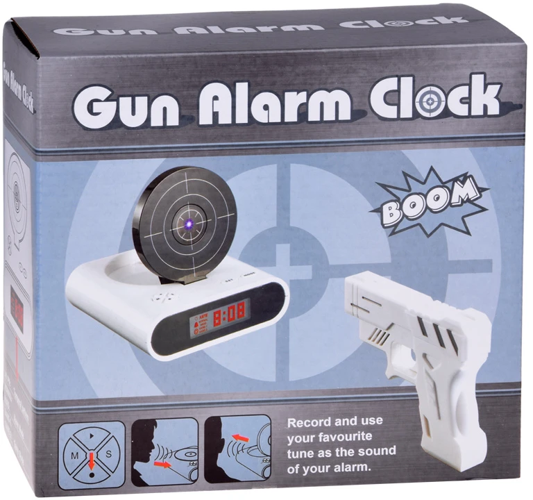 Jokomisiada Alarm clock with a gun with a shield game ZA2486