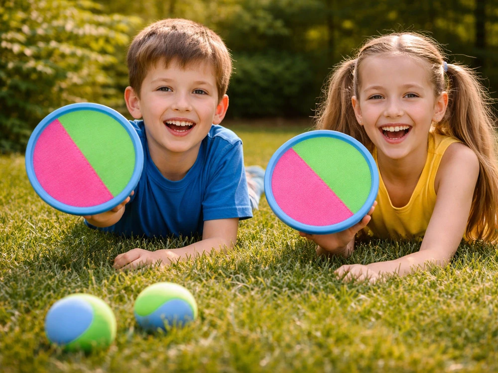 Jokomisiada Game paddles, Velcro discs, Catch Ball, 2 x ball SP0747