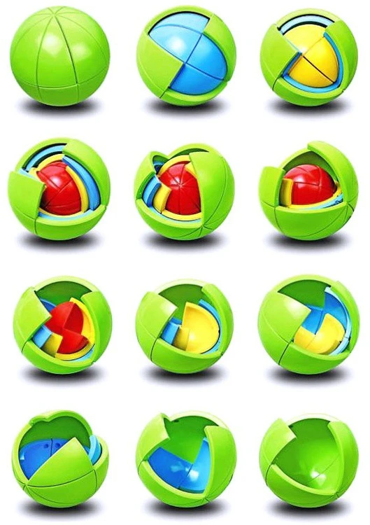 Jokomisiada Game BALL 3D Dėlionė puzzle Ball - colorful puzzle Puzzle GR0067