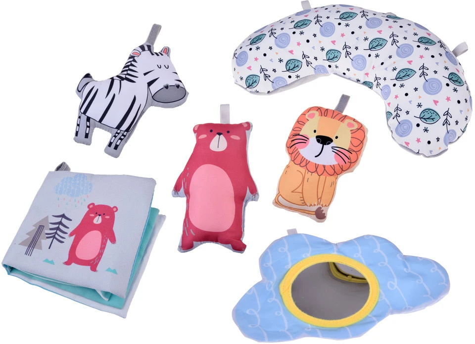 Jokomisiada Play mat with arch and toys + braided braid OTULACZ ZA5875