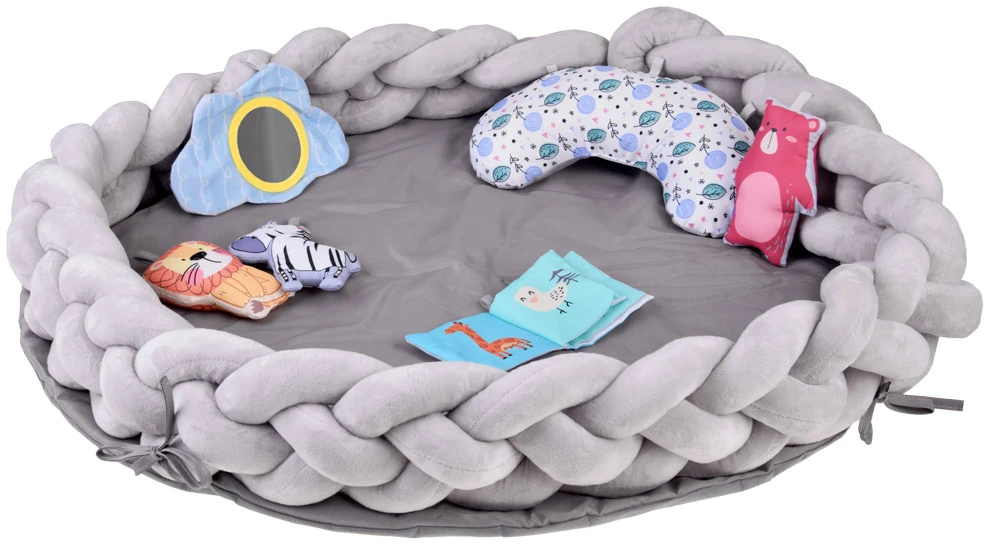 Jokomisiada Play mat with arch and toys + braided braid OTULACZ ZA5875