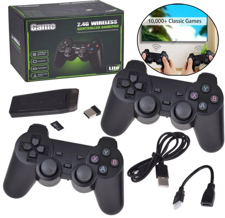 Jokomisiada Žaidimų konsolės komplektas HDMI RETRO + 2 pagalvėlės Daugiau nei 20 000 žaidimų kaip anksčiau GR0696