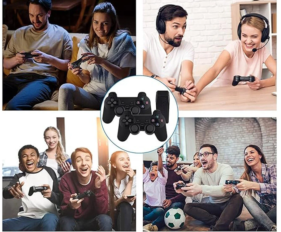 Jokomisiada Žaidimų konsolės komplektas HDMI RETRO + 2 pagalvėlės Daugiau nei 20 000 žaidimų kaip anksčiau GR0696