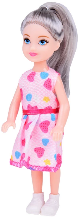Jokomisiada Žavinga mini lėlė 13 cm lėlė suknelėje namui