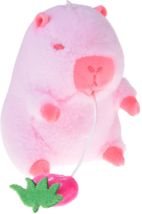 Jokomisiada Adorable CAPYBARA pendant eating a watermelon mini mascot 10 cm ZA5733