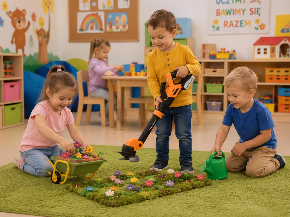Jokomisiada Trimmer - interactive hand lawnmower for children ZA6153