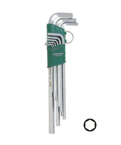 Jonnesway Ypač ilgų šešiakampių raktų rinkinys 1,5-10 mm 9vnt. H03SA109S