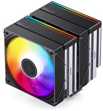 Jonsbo CB80 procesoriaus aušintuvas, dvigubo bokšto, 2 x 120 mm, PWM, RGB – juodas