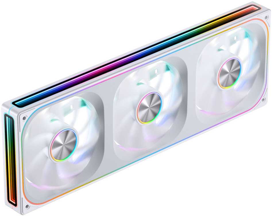 Jonsbo ZA-360 korpuso ventiliatorius, PWM, ARGB – 360mm, baltos spalvos