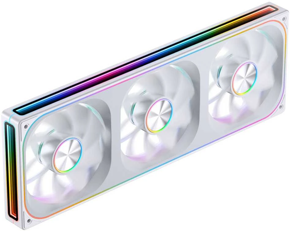 Jonsbo ZA-360 korpuso ventiliatorius, Reverse Blade, PWM, ARGB – 360mm, baltos spalvos