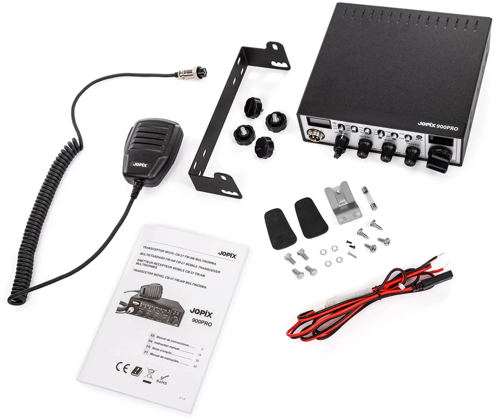 JOPIX 900PRO 40CH CB radijo stotelė, AM/FM, 4W, ASQ, 12-24V