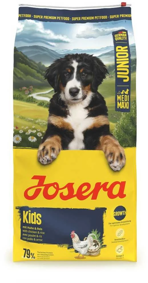 Josera Kids sausas pašaras jauniems šunims su paukštiena, 12,5kg
