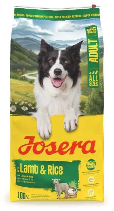 Josera Sausas maistas šunims su ėriena ir ryžiais, 12,5 kg
