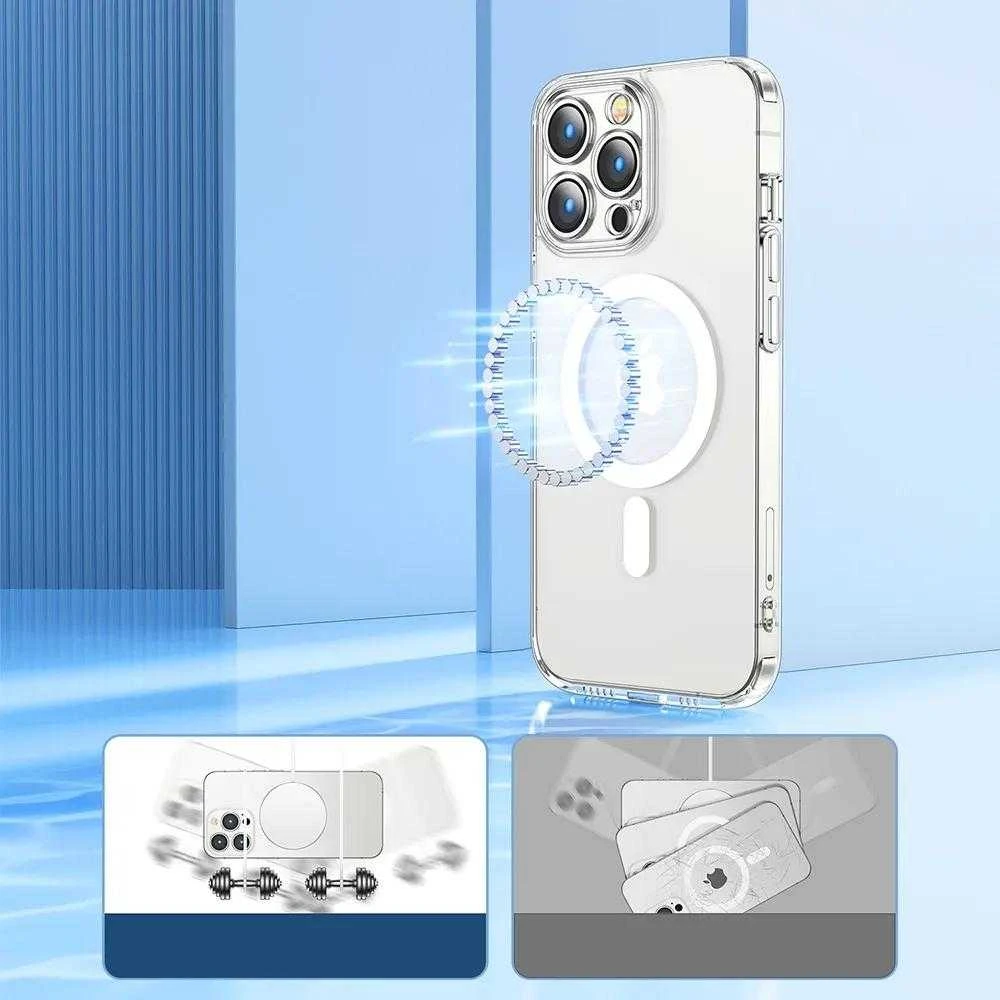 Joyroom JR-14D5 skaidrus magnetinis dėklas, skirtas iPhone 14