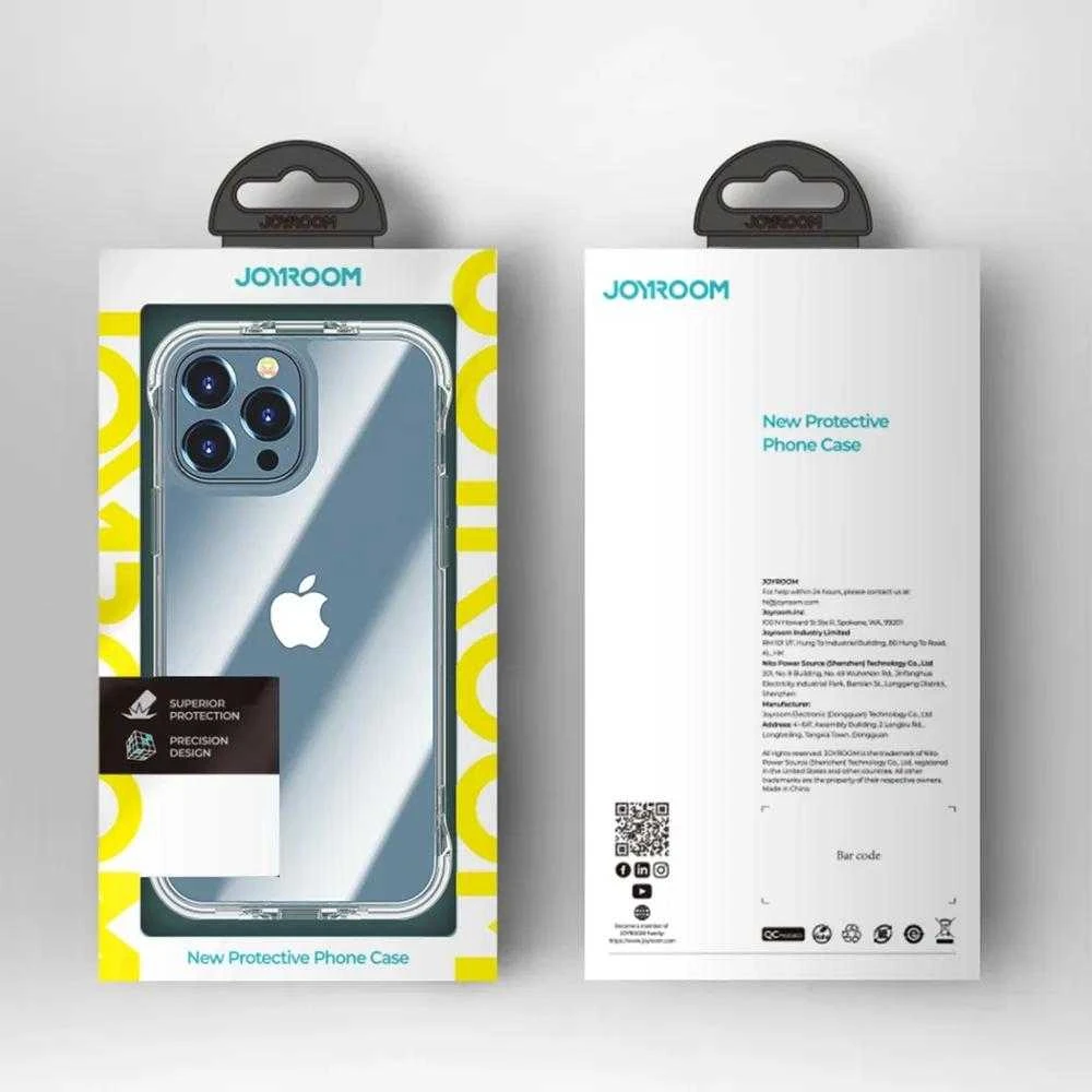 Joyroom Defender Series iPhone 13 Pro Max rugged housing su stoveliu dėklas telefonui skaidrus (JR-BP956)