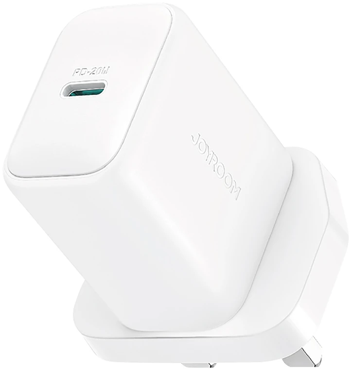 Joyroom JR-TCF20 PD 20W sieninis įkroviklis (JK kištukas) su 1 m USB-C laidu - Baltas