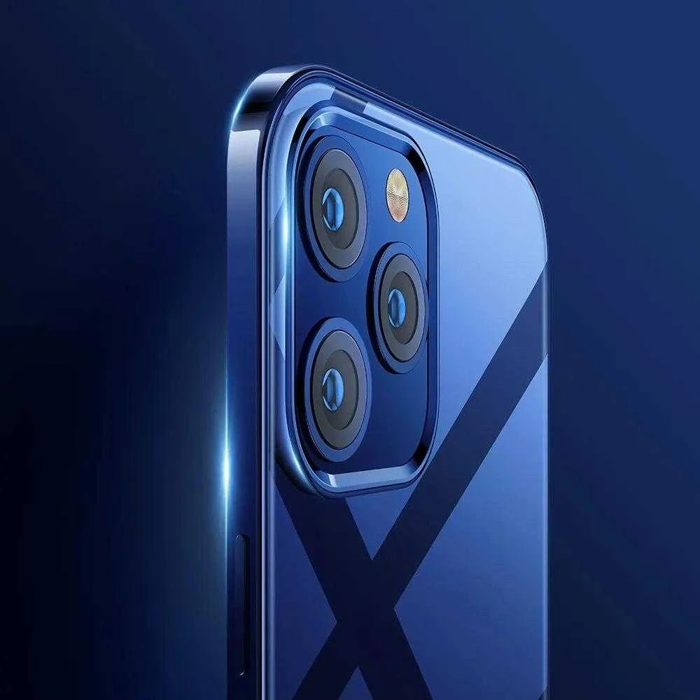 Joyroom New Beautiful Series ultra plonas with electroplated frame iPhone 12 Pro Max dėklas telefonui žalios spalvos (JR-BP796)