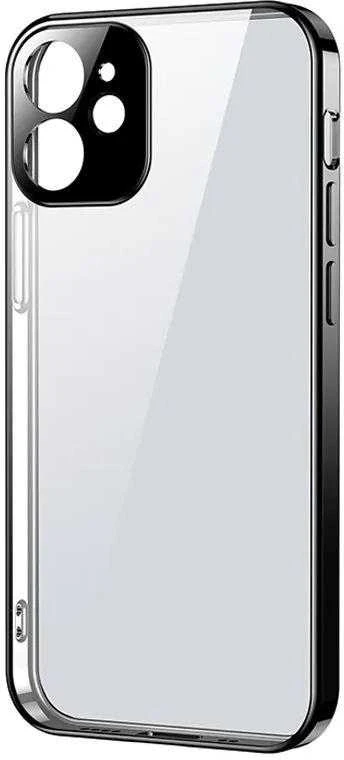 Joyroom New Beauty Series ultra plonas with electroplated frame iPhone 12 Pro Max dėklas telefonui juodos spalvos (JR-BP744)