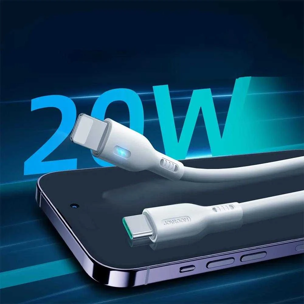USB kabelis Joyroom (S-CL020A13) „USB-C (Type-C) - Lightning kabelis“ (20W) 2m baltas