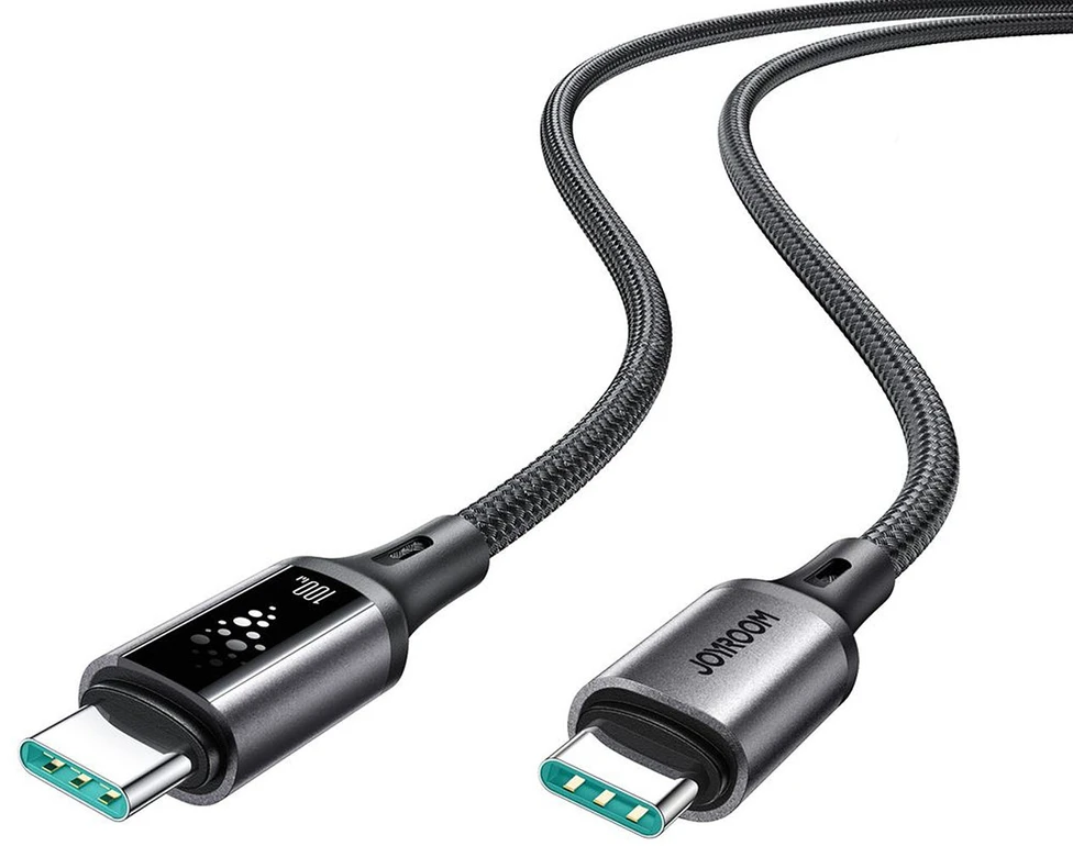 Joyroom S-A60 StarTalk 100W USB-C - USB-C kabelis 1.2m - Juodas