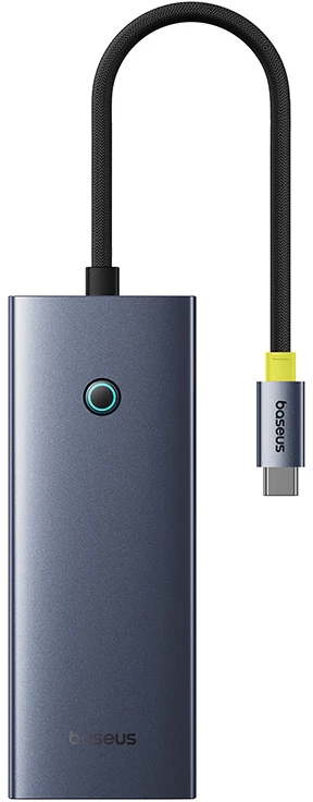 Jungčių stotelė / adapteris USB C kištukas - 6 rūšių juntys ( HDMI 4K@60Hz*1+USB3.1*2+USB-C3.1*1+USB2.0*1+PD*1+RJ45*1 ) UltraJoy BASEUS