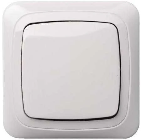 Jungiklis LIREGUS ALFA, baltos spalvos, IP44