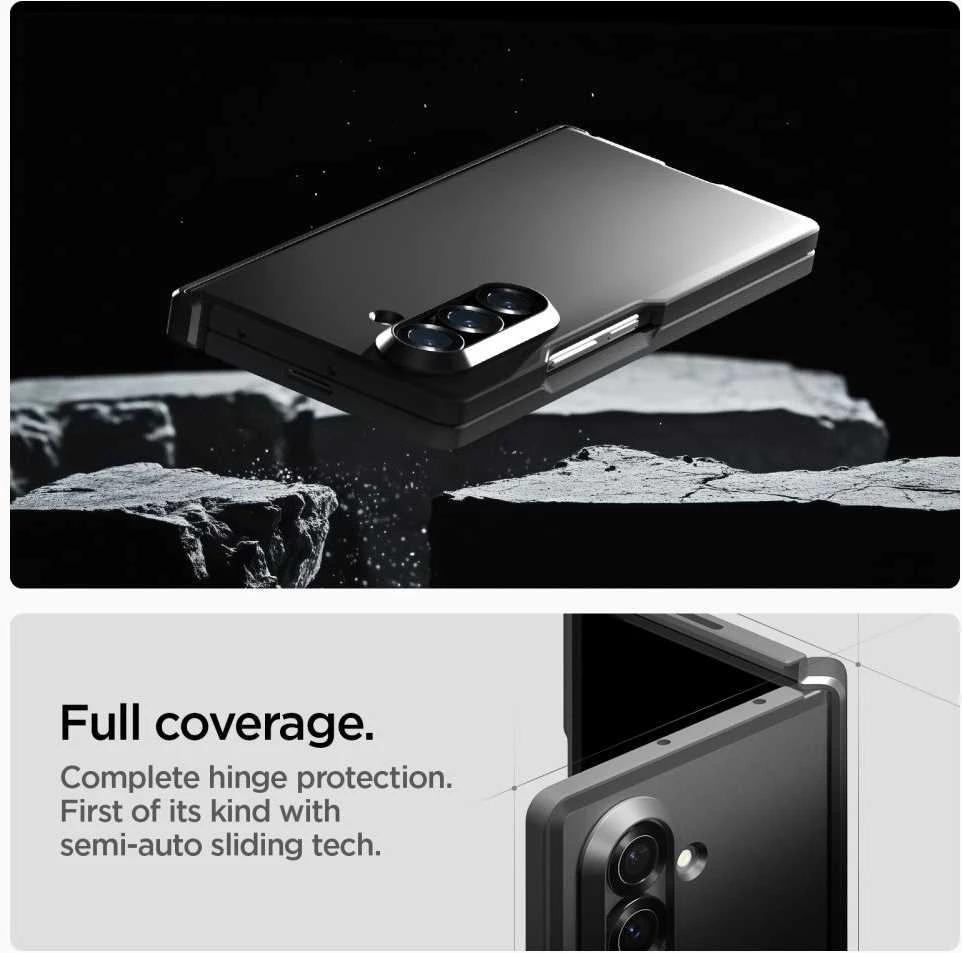 Dėklas „Spigen Tough Armor Pro Mag Magsafe Galaxy Z Fold 7“ juodas