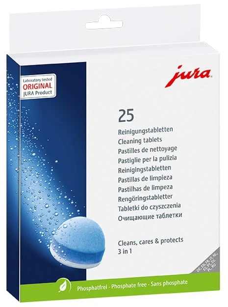JURA 3 fazių valymo tabletės 25 vnt.