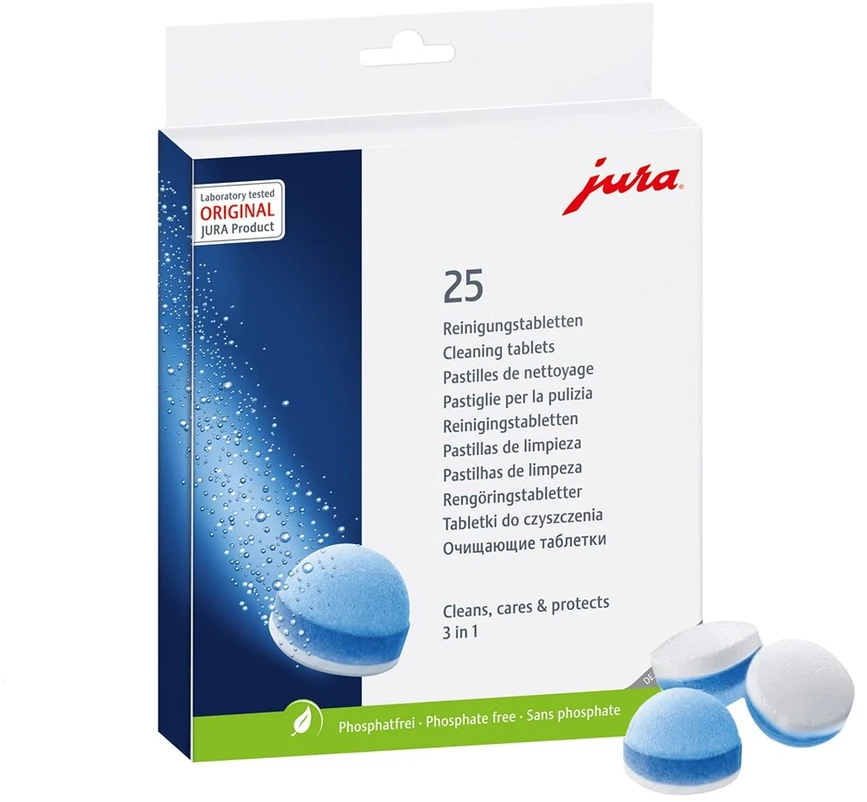 JURA 3 fazių valymo tabletės 25 vnt.