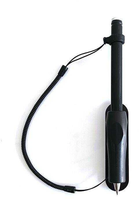 Just Must Pen leash with clipboard clip, silicone ring for pen
