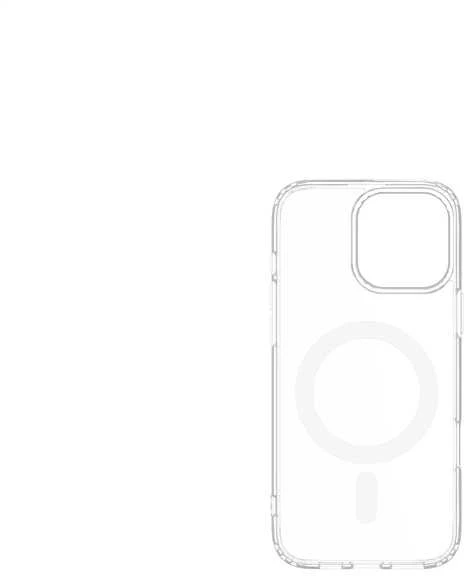 Dėklas „Just Must JM MAGSAFE CRYSTAL I“, skirtas „iPhone 16 Pro“, skaidrus