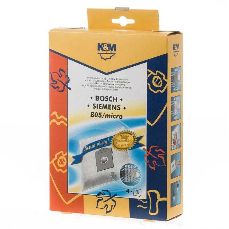 K&M K_M Dulkių siurblio maišeliai K&M B05 Mikro, 4 vnt