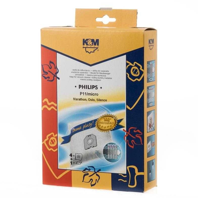 Dulkių siurblio maišeliai Philips Oslo KM-P11 (4vnt.+mikrofiltras)