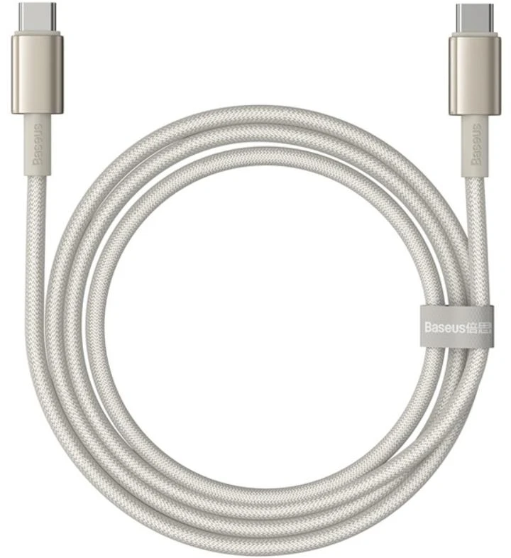 Laidas iš USB-C į USB-C Baseus Tungsten Gold, 100 W, 1 m (auksinis)