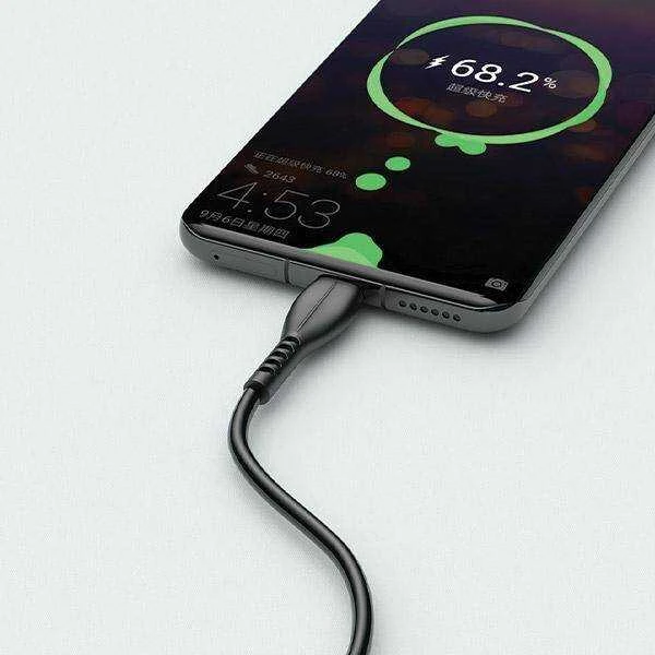 AWEI CL-115T USB to USB-C juodos spalvos cable