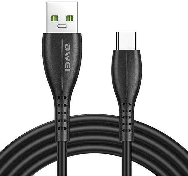 AWEI CL-115T USB to USB-C juodos spalvos cable
