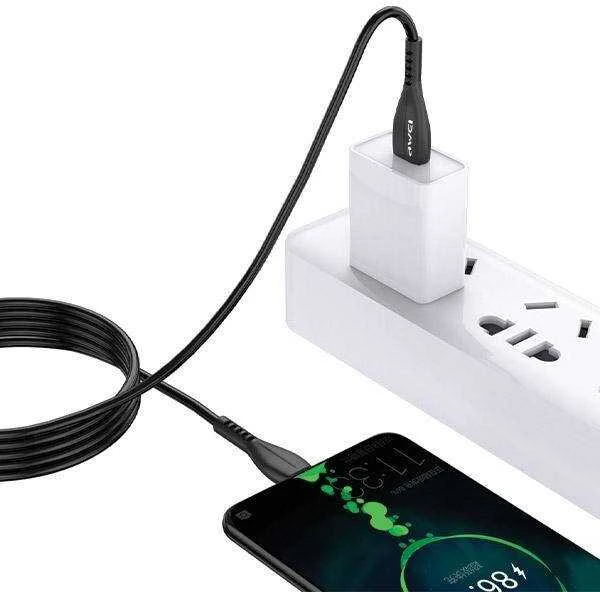AWEI CL-115T USB to USB-C juodos spalvos cable