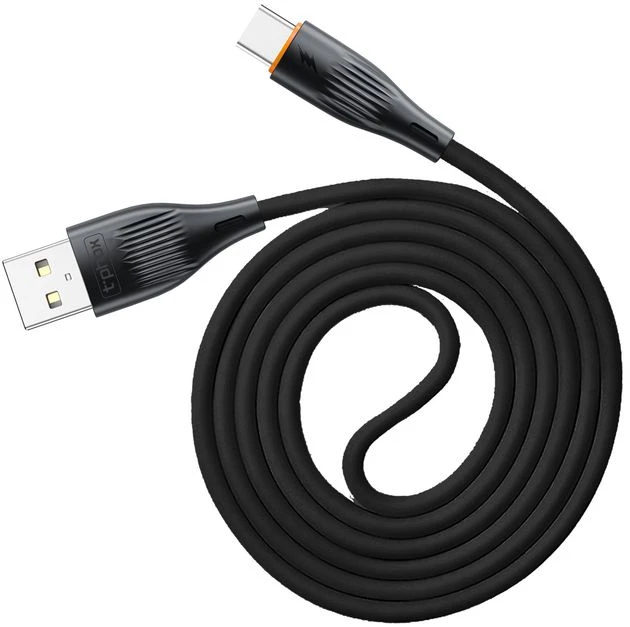 T-PHOX KABELIS X-LITE TYPE-C Juodas 1M 3A
