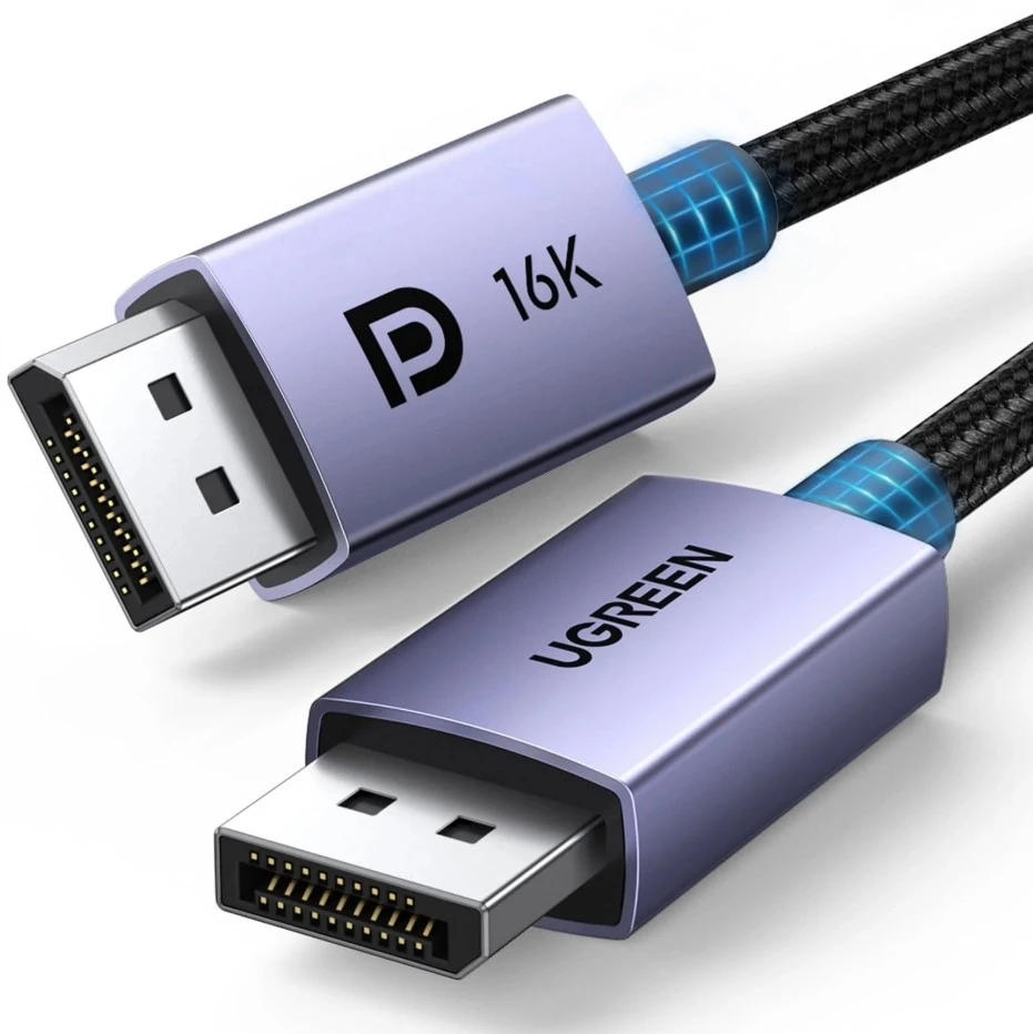 DisplayPort kabelis DP - DP 2.1 16K@60Hz 1m 80Gbps DP131 UGREEN