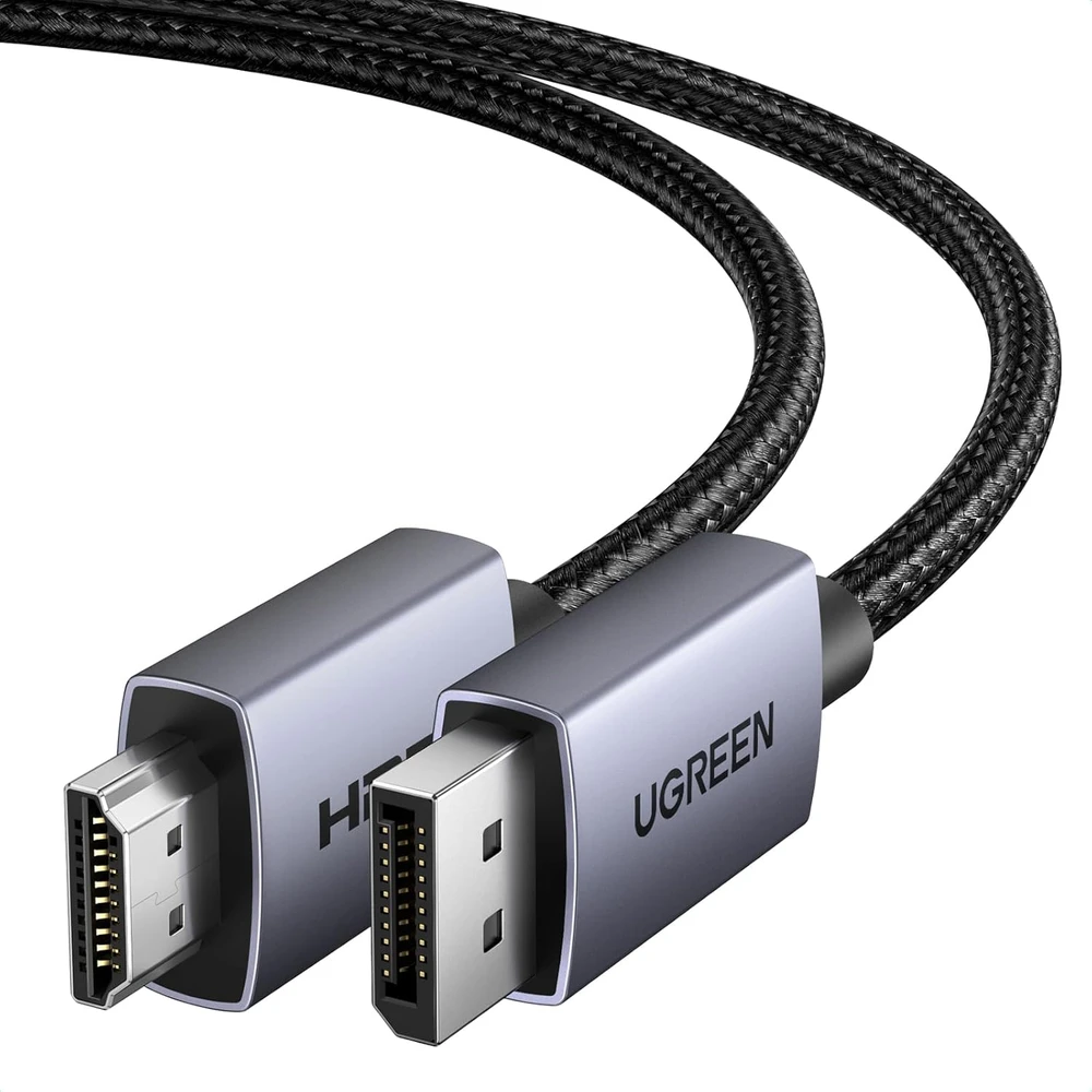 Kabelis DisplayPort (DP) kištukas - HDMI kištukas vienpusis 4K@30Hz 3m juodas DP125 UGREEN