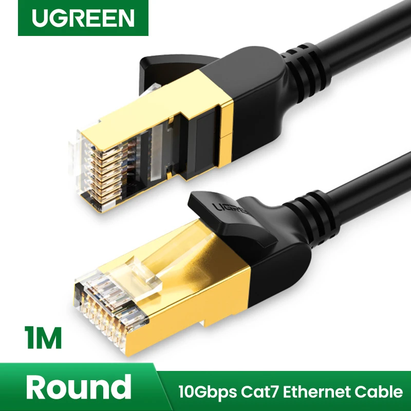 UGREEN Ethernet RJ45 plokščias tinklo kabelis Cat.7 STP 1m