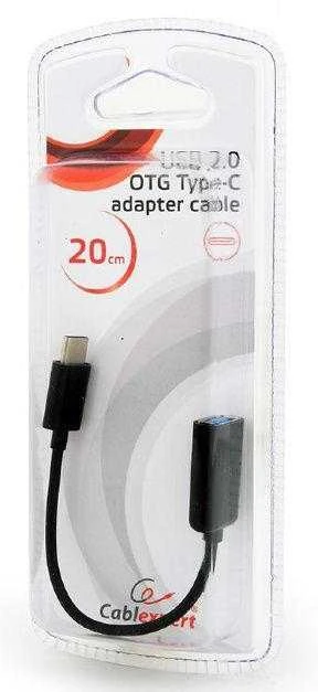GEMBIRD AB-OTG-CMAF2-01 USB 2.0 OTG Type-C adapterio laidas CM/AF lizdinė pakuotė